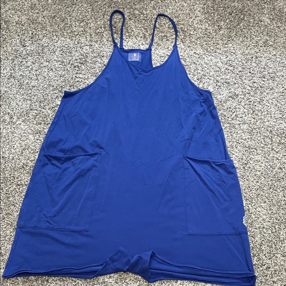 Never Worn Free People Blue Sleeveless Romper